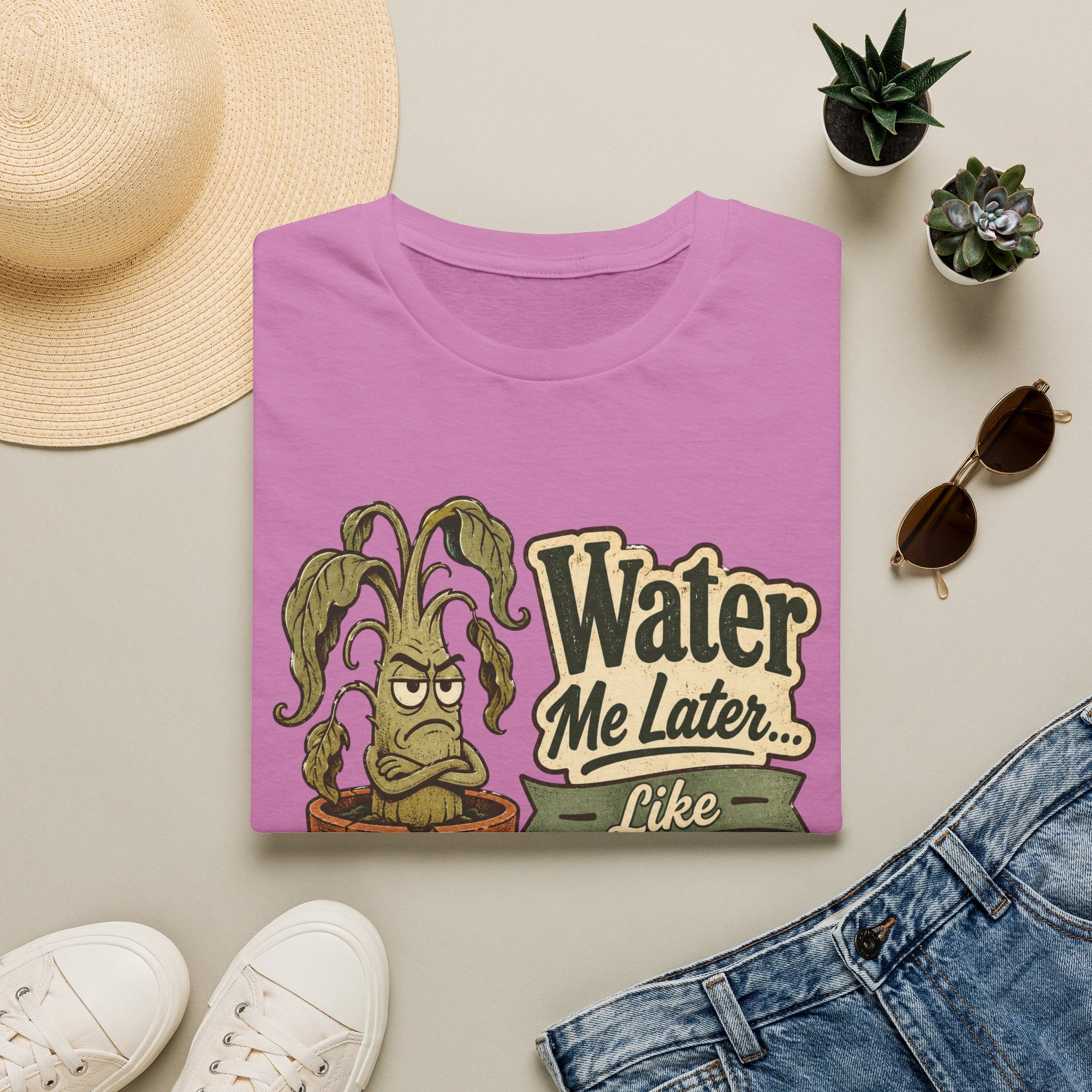 Water Me Later Underwatered Plant Sass C1 T-Shirt