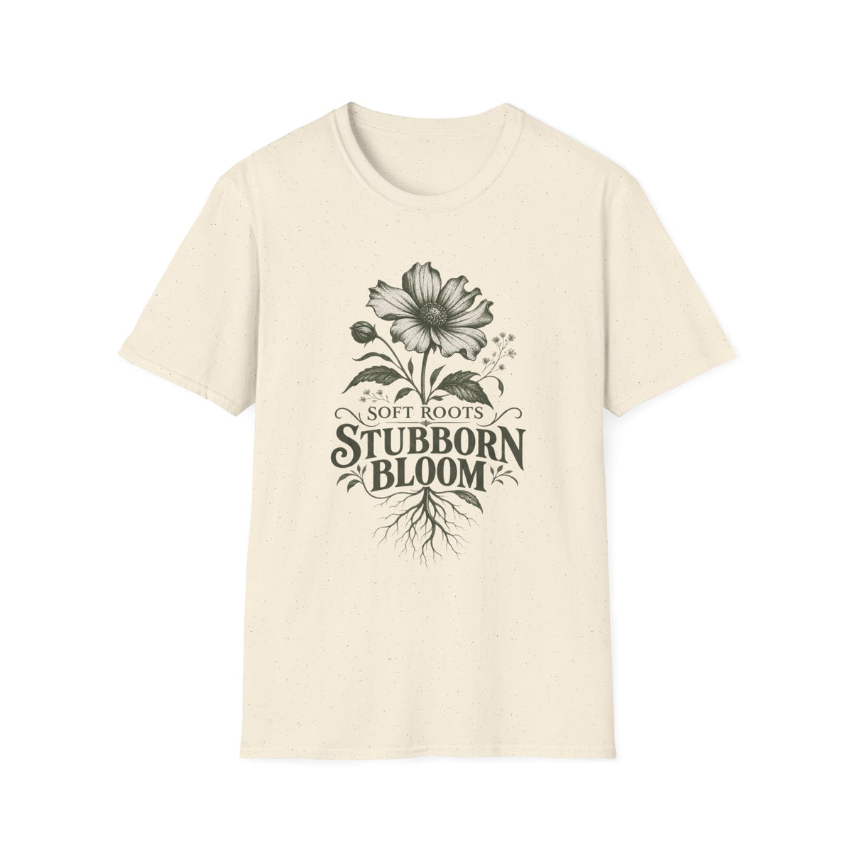 Soft Roots Stubborn Bloom Dark C1 T-Shirt