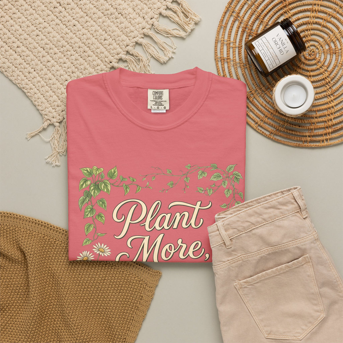 Plant More, Worry Less G1 Premium T-Shirt