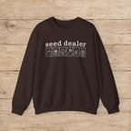 Seed Dealer Crewneck Sweatshirt – Botanical Seed Packet Graphic