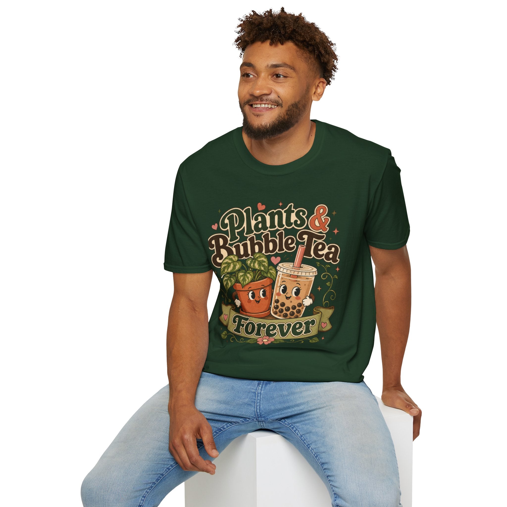 Plants & Bubble Tea Forever C1 T-Shirt