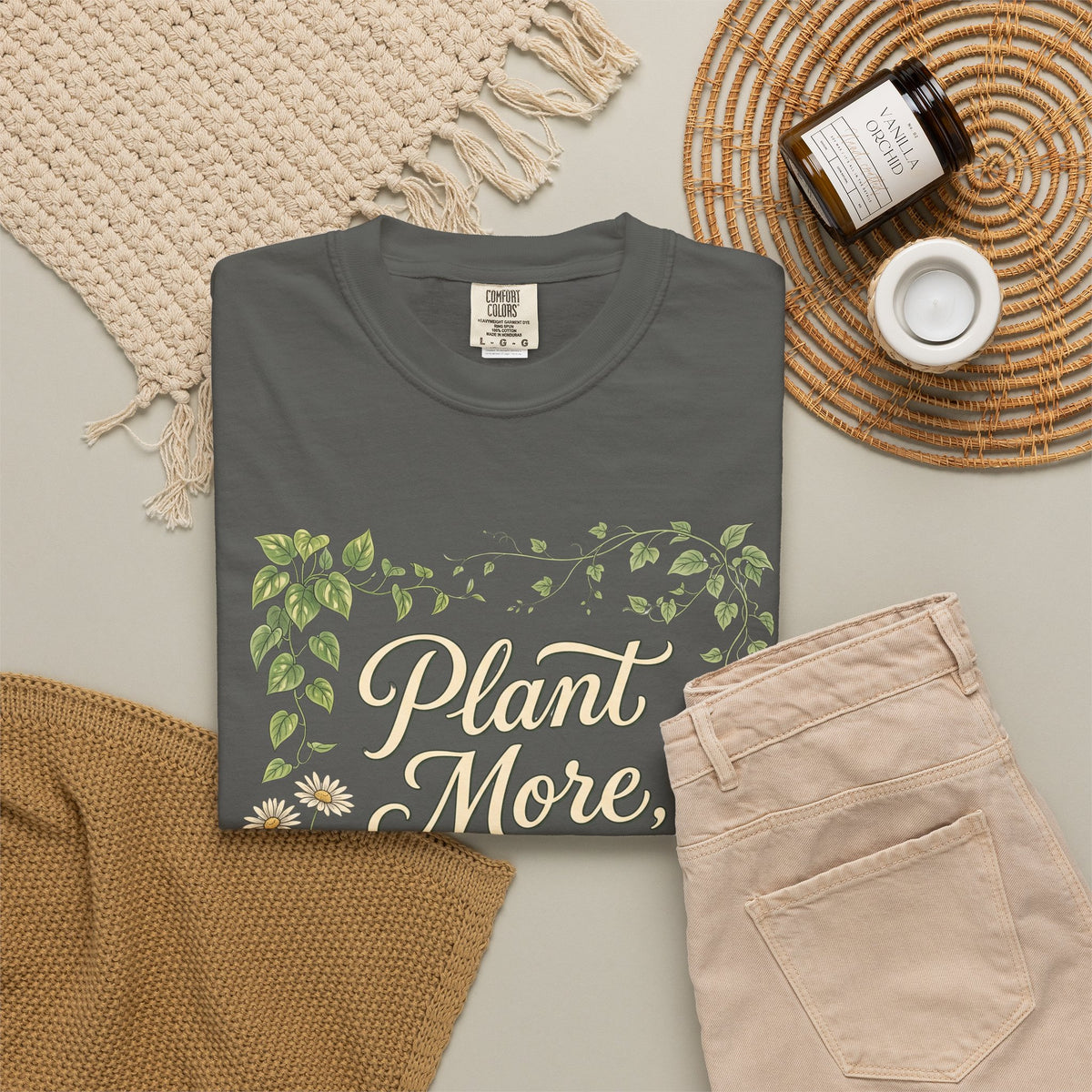 Plant More, Worry Less G1 Premium T-Shirt