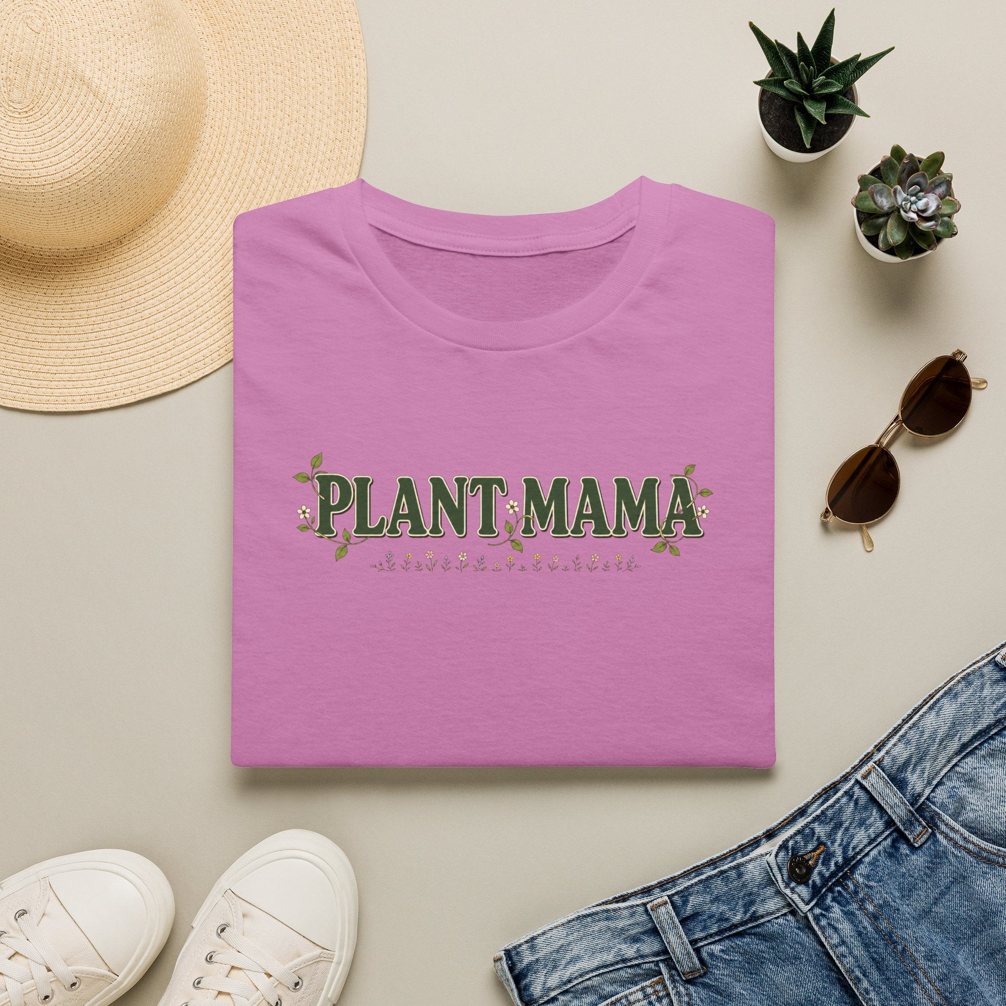 Plant Mama Minimalist Flowers C2 T-Shirt