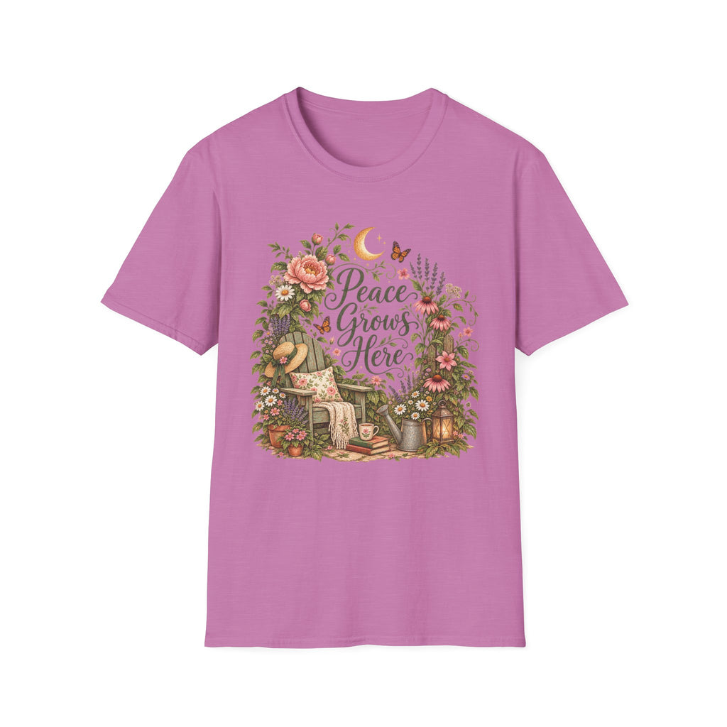 Peace Grows Here Garden Wreath C1 T-Shirt