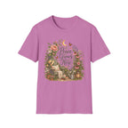 Peace Grows Here Garden Wreath C1 T-Shirt