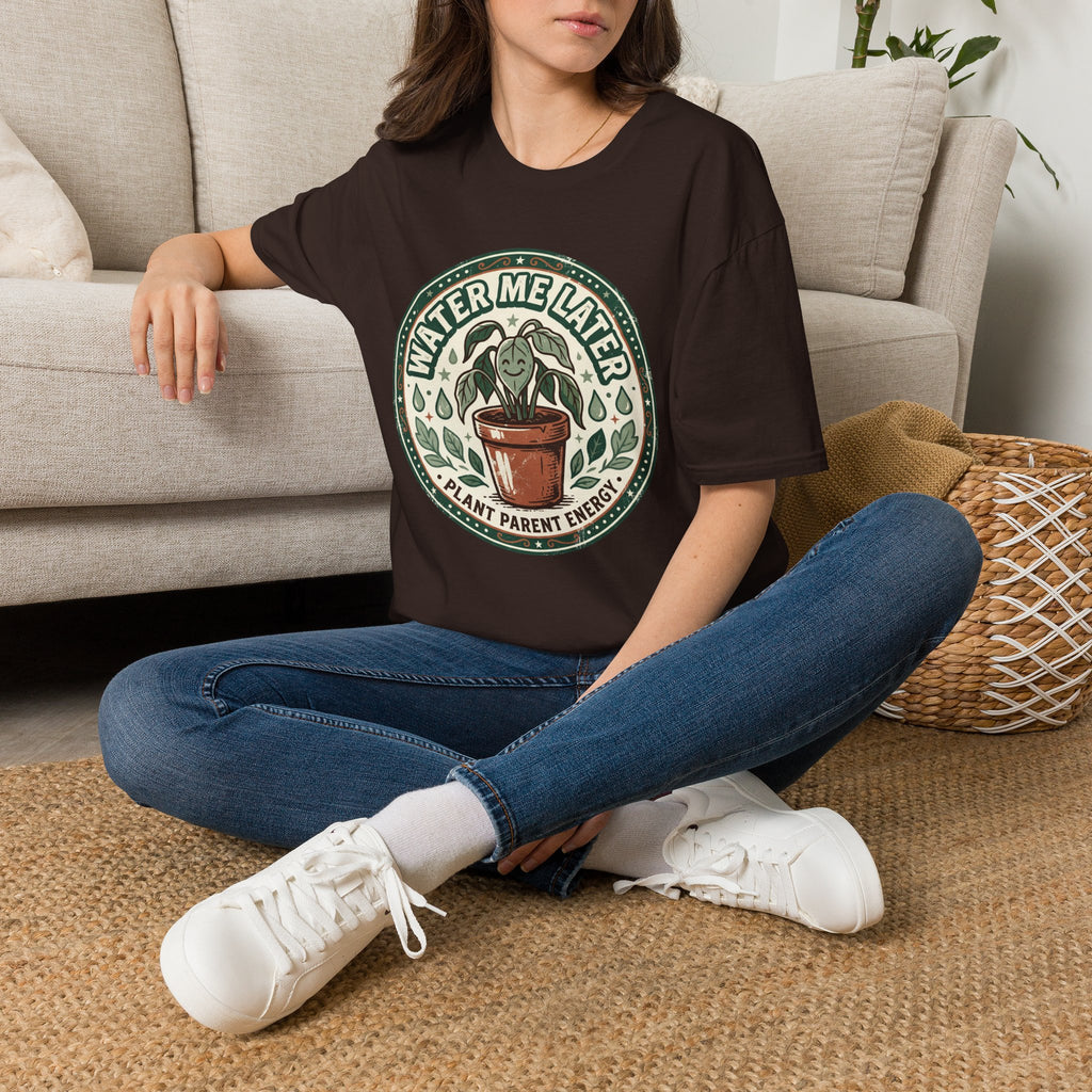 Water Me Later Retro Badge Design G1 T-Shirt