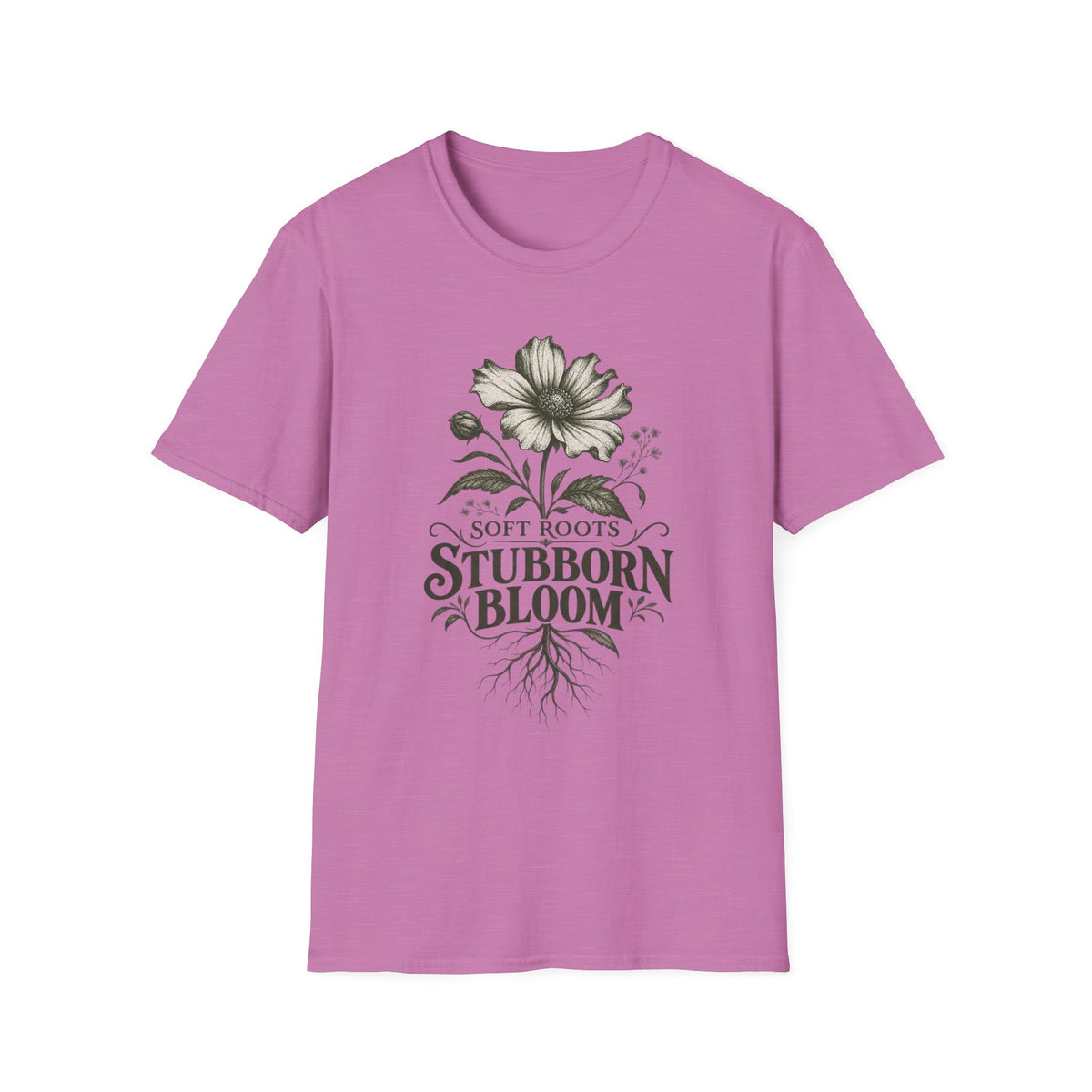 Soft Roots Stubborn Bloom Dark C1 T-Shirt