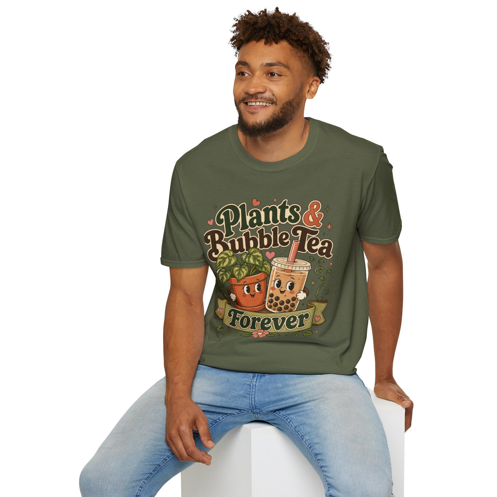 Plants & Bubble Tea Forever C1 T-Shirt