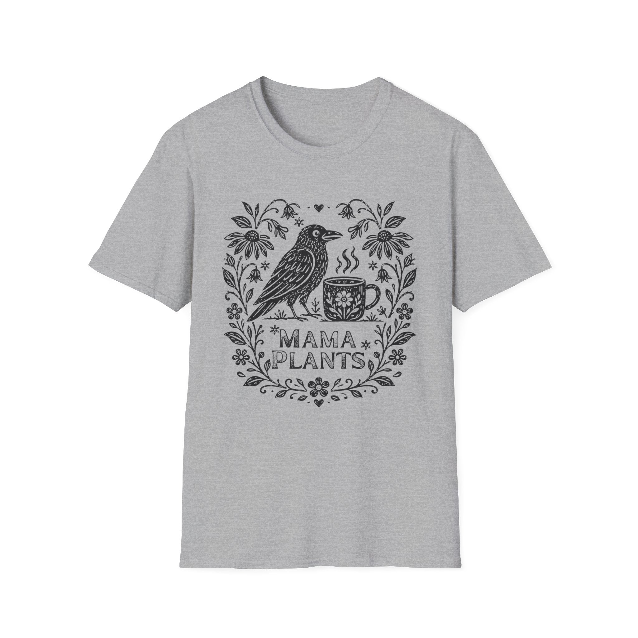Crow Coffee Garden Mama Plants C1 T-Shirt
