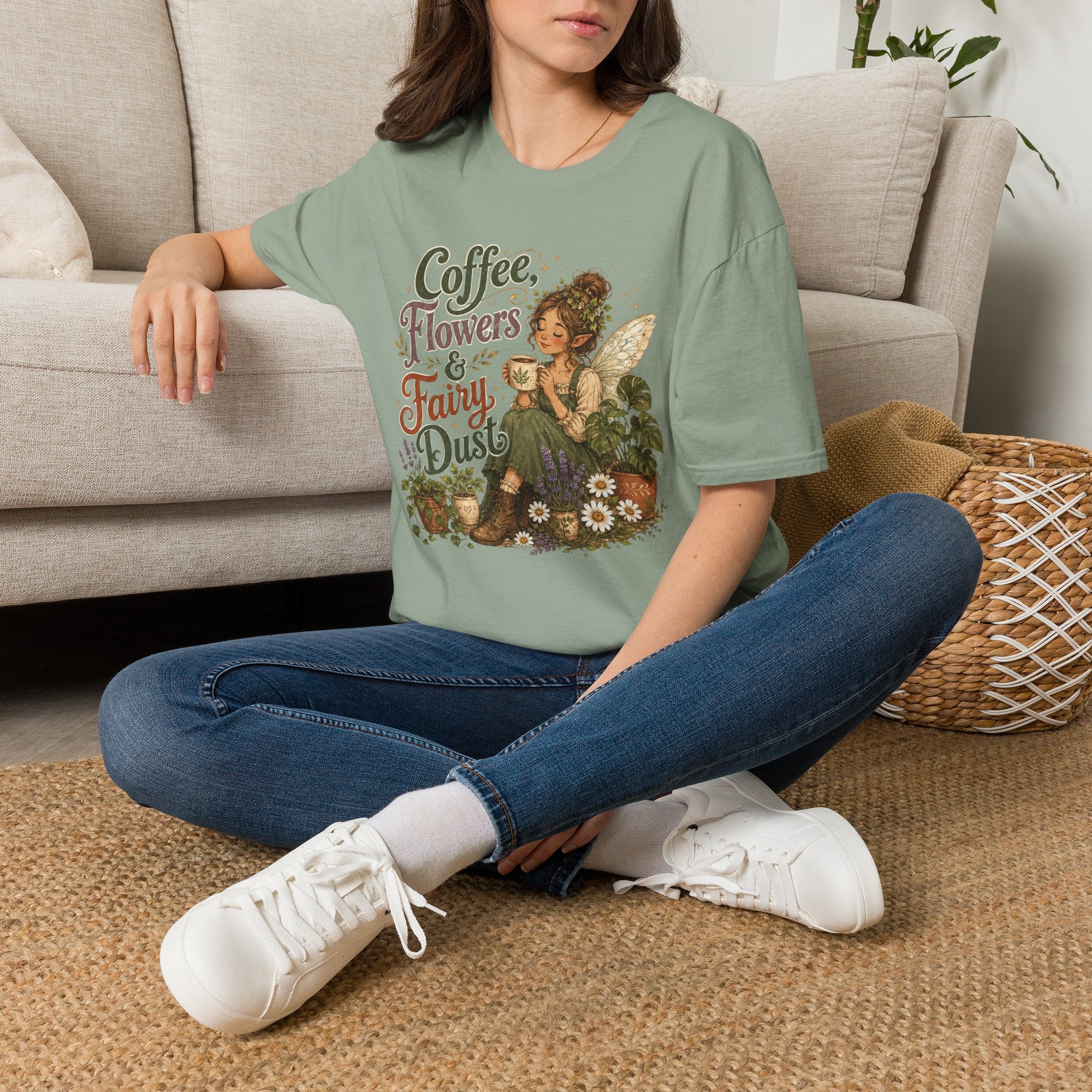 Coffee, Flowers & Fairy Dust C1 T-Shirt