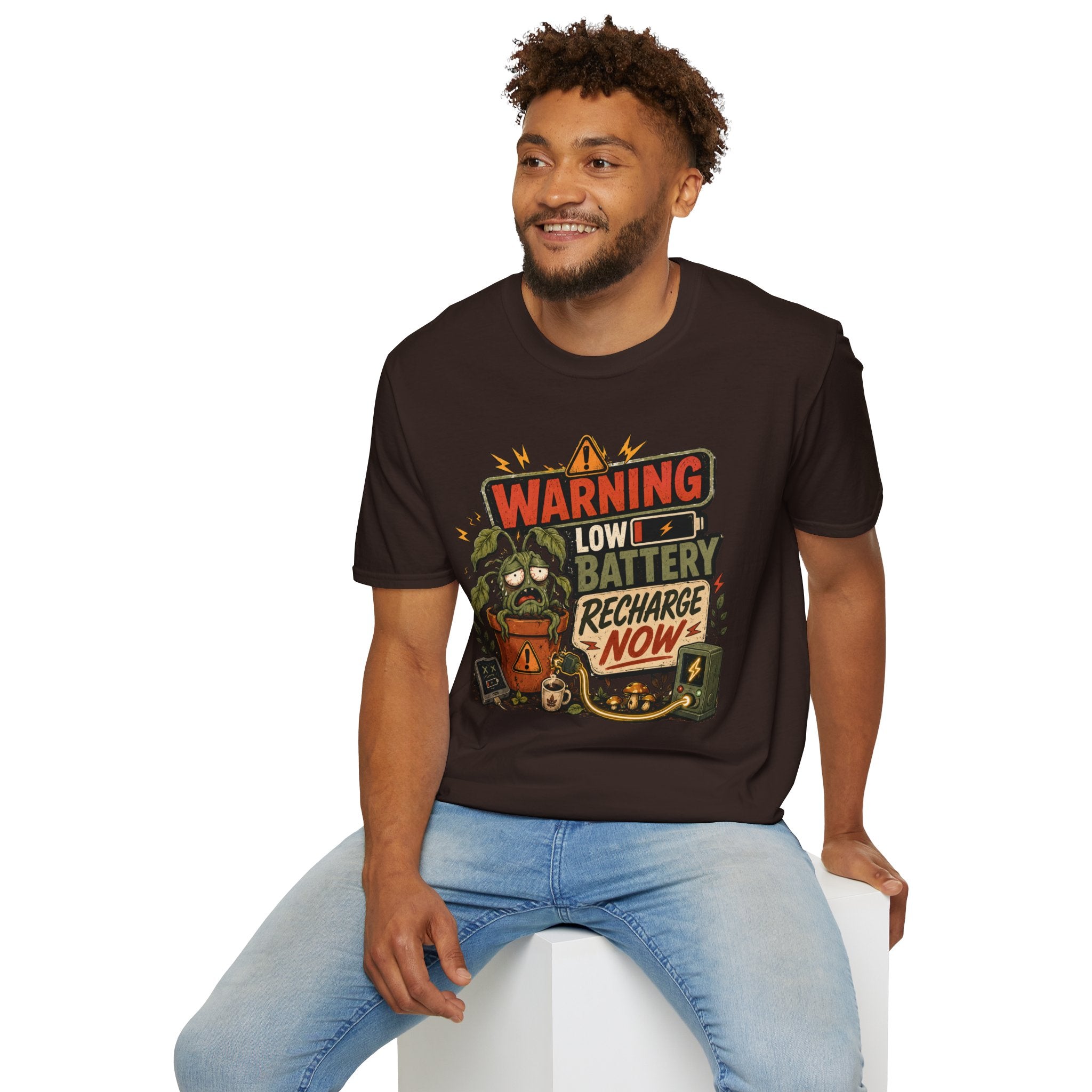 Warning Low Battery Recharge Now C1 T-Shirt