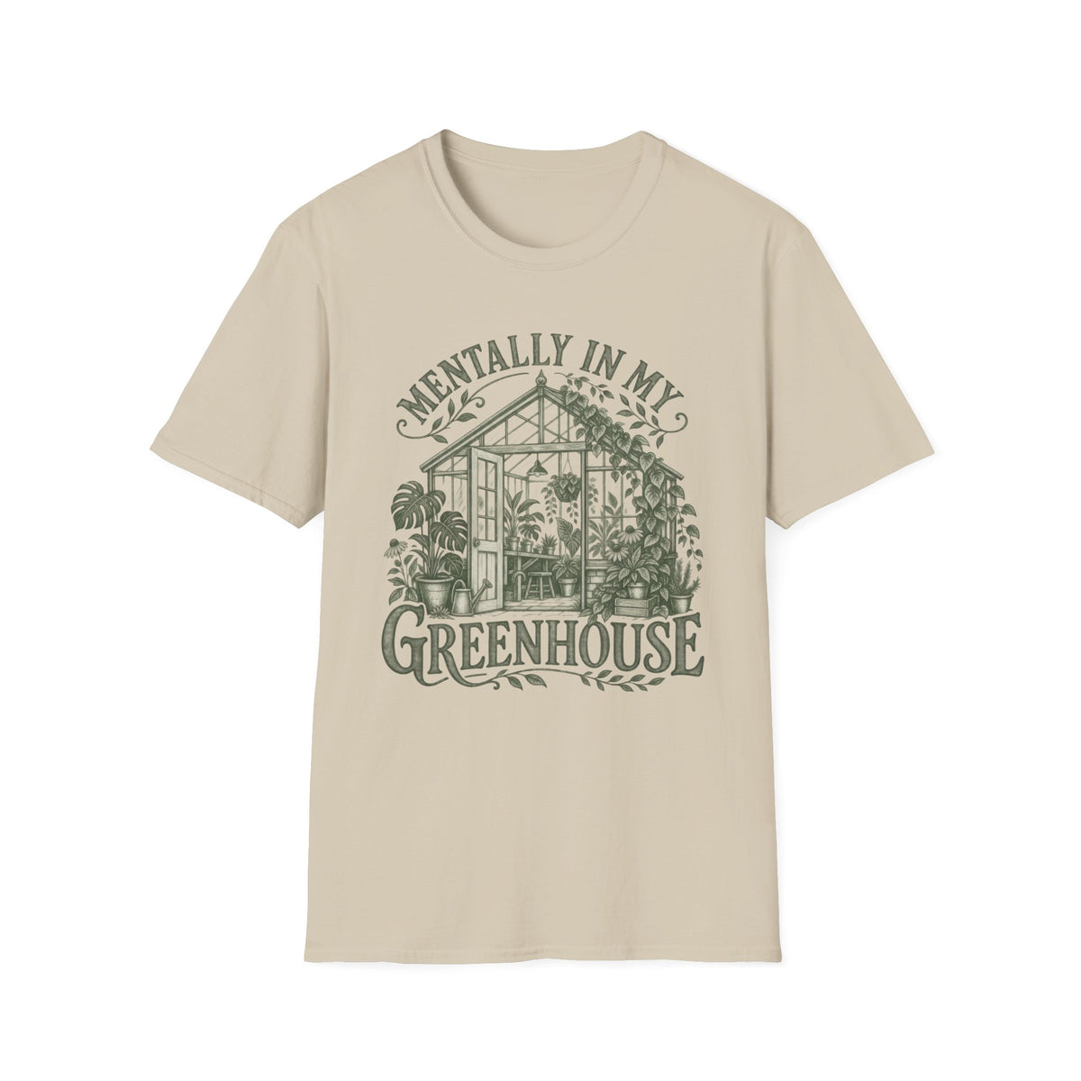 Mentally in My Greenhouse Dark C1 T-Shirt
