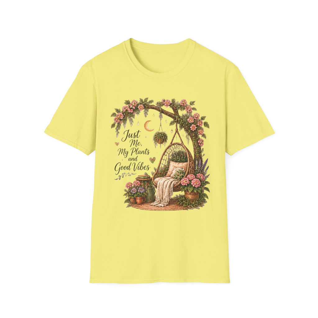 Just Me My Plants and Good Vibes C1 T-Shirt