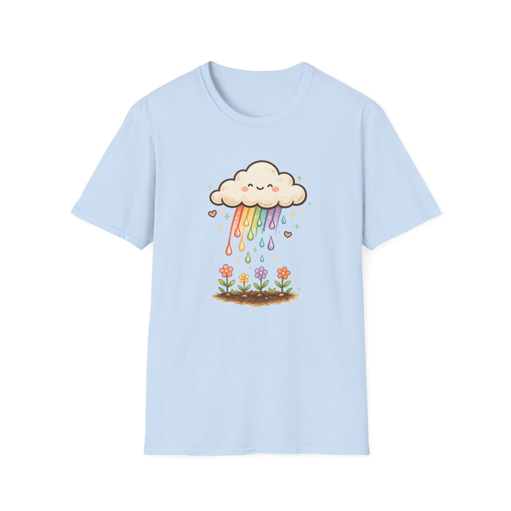 Rainbow Rain Flowers C1 T-Shirt