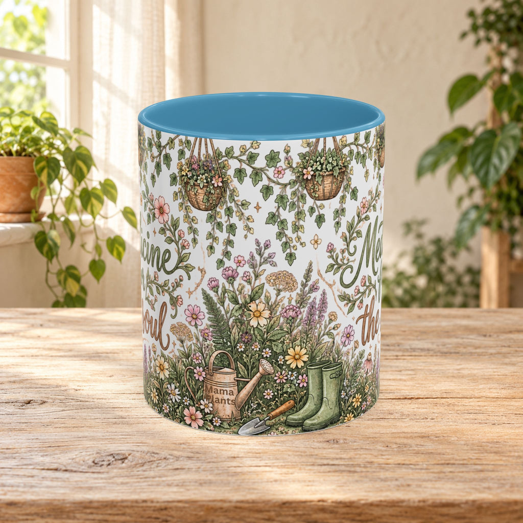Medicine For The Soul Floral Coffee Mug (11oz or 15oz)