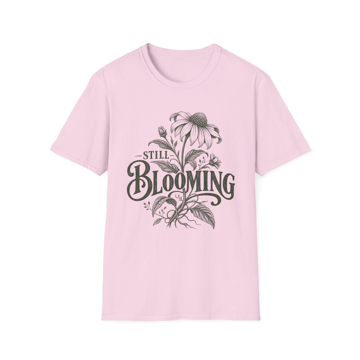 Still Blooming Botanical Emblem C1 T-Shirt