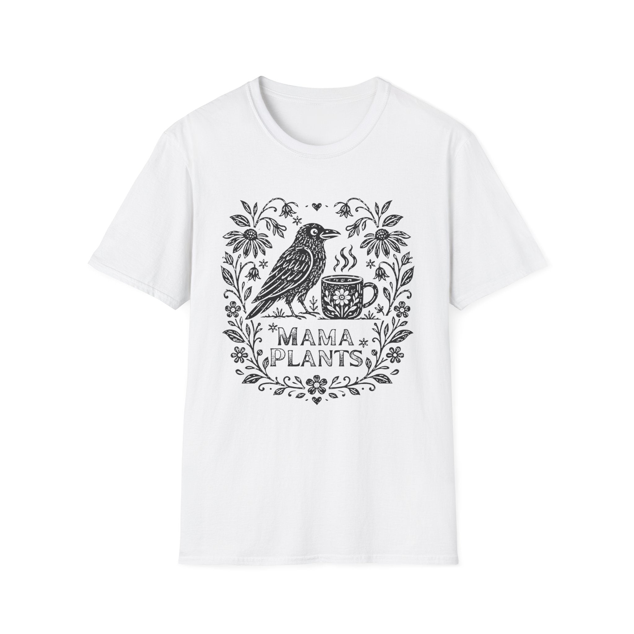 Crow Coffee Garden Mama Plants C1 T-Shirt