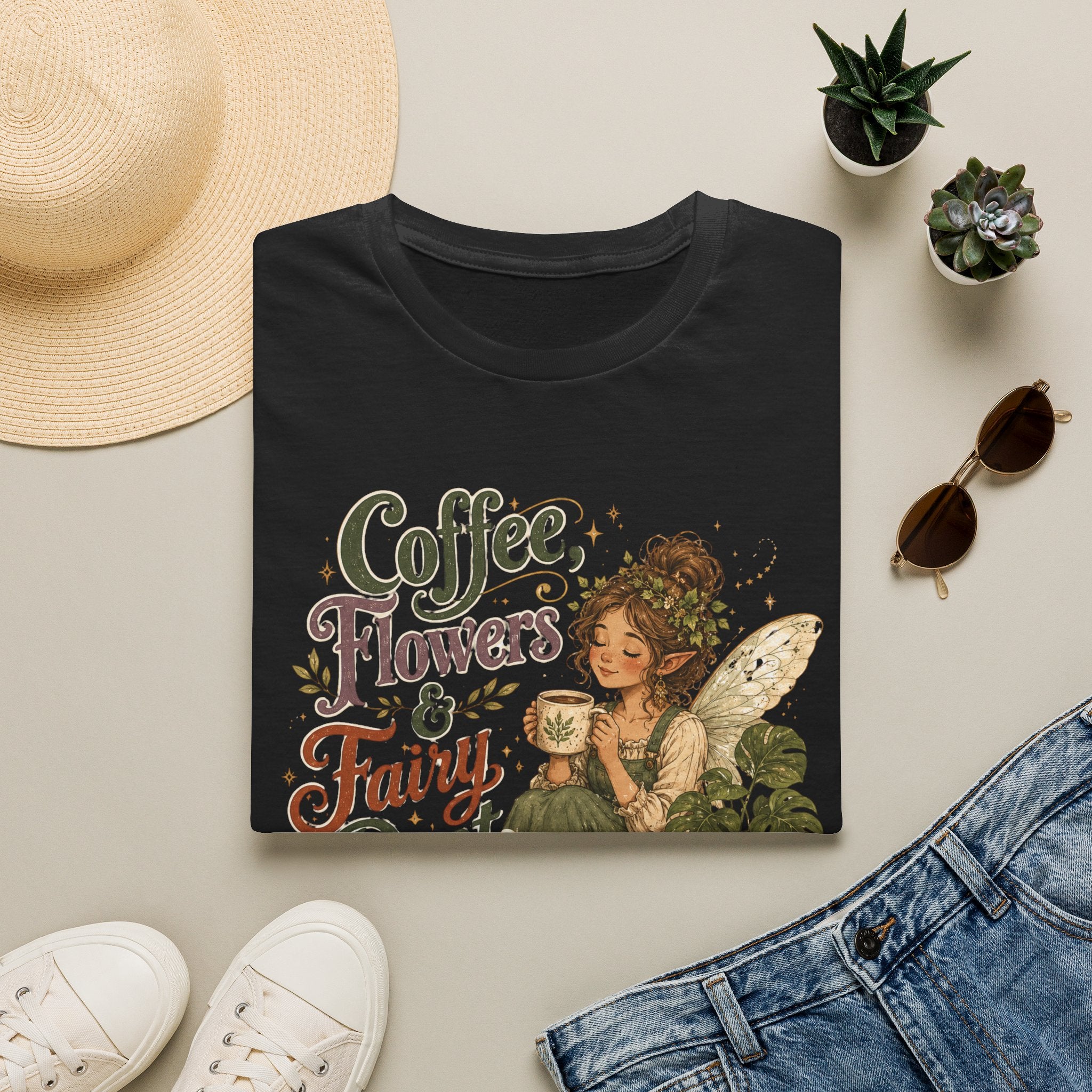 Coffee, Flowers & Fairy Dust C1 T-Shirt