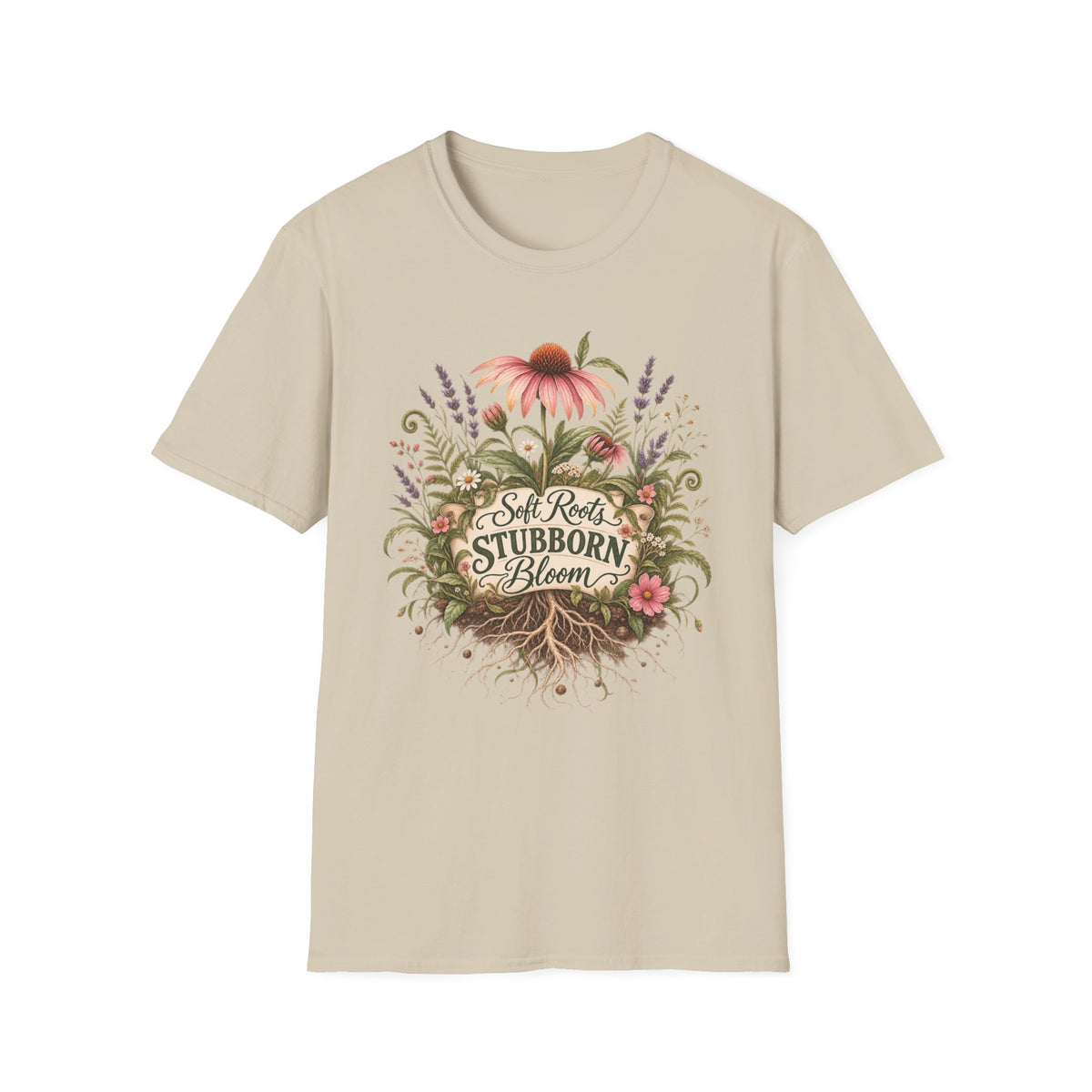 Soft Roots Stubborn Bloom Emblem C1 T-Shirt