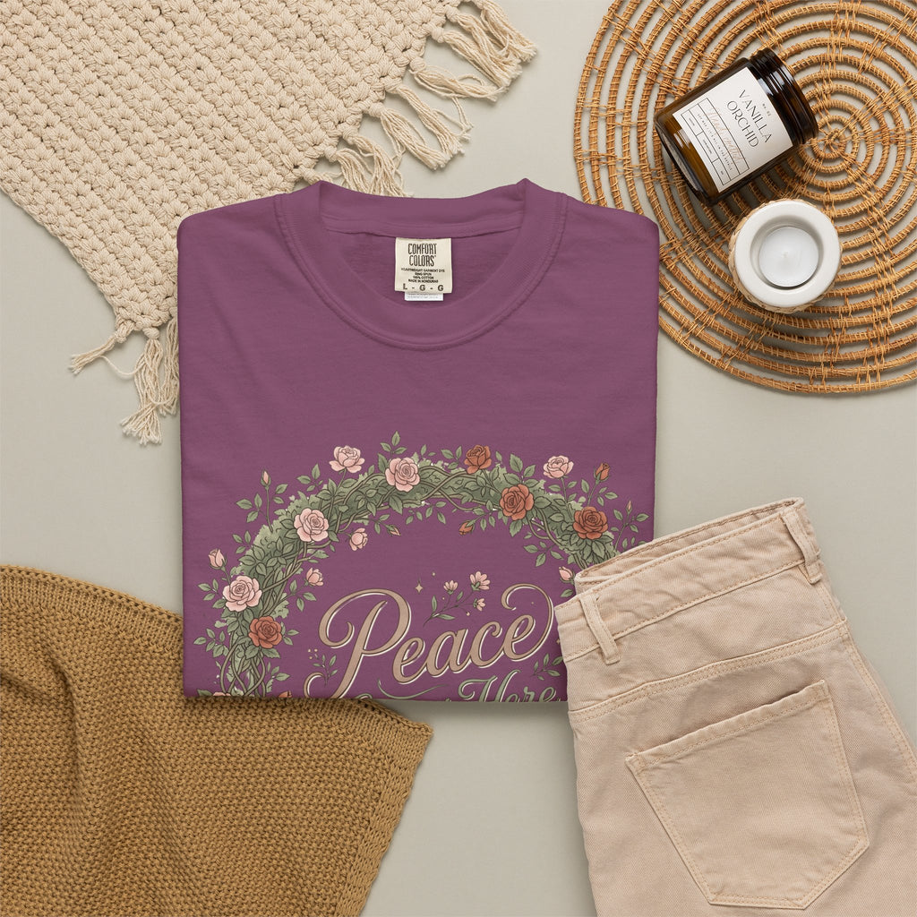 Peace Grows Here Premium T-Shirt