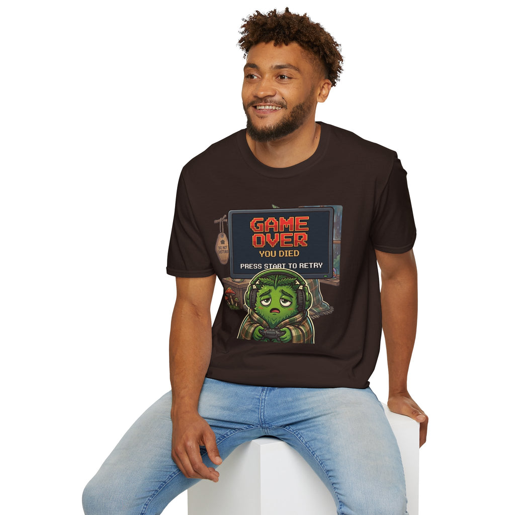 GAME OVER PRESS START TO RETRY C1 T-Shirt