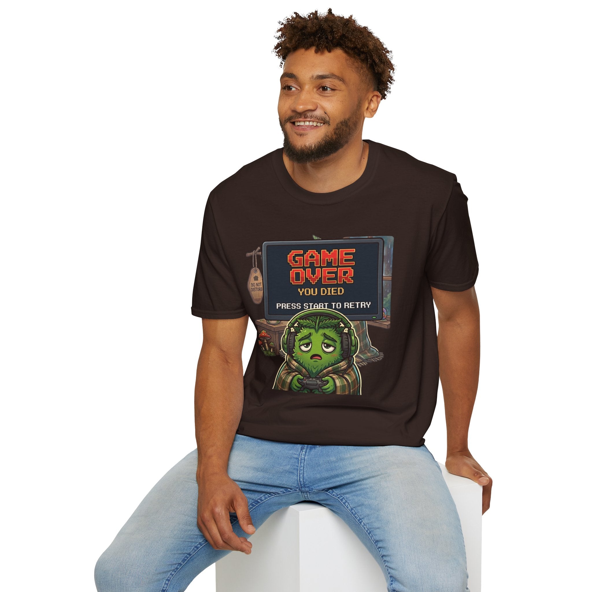 GAME OVER PRESS START TO RETRY C1 T-Shirt