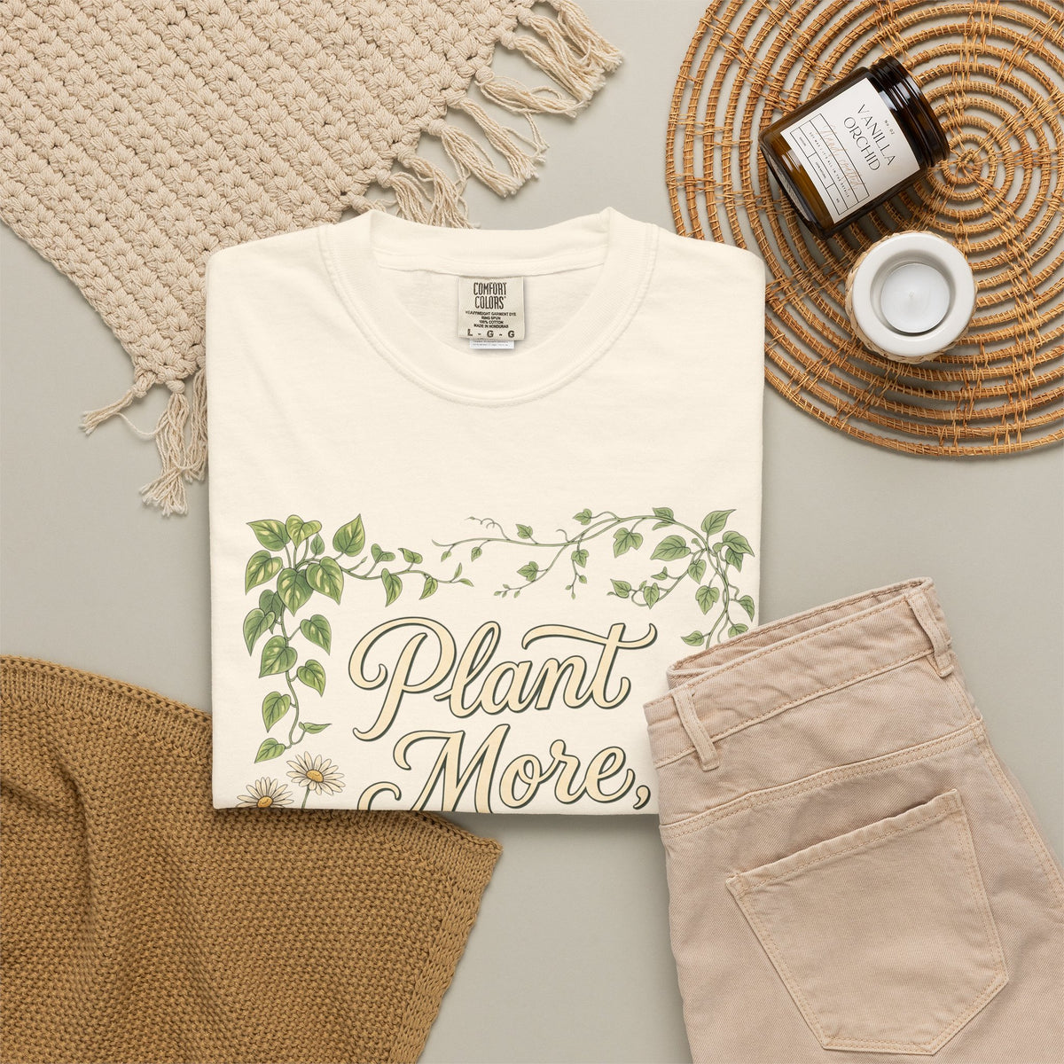 Plant More, Worry Less G1 Premium T-Shirt