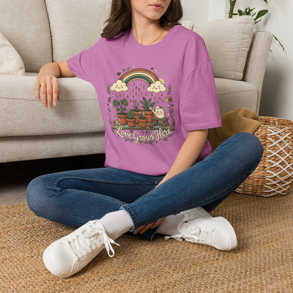Rainbow Rain Love Grow Here G1 T-Shirt
