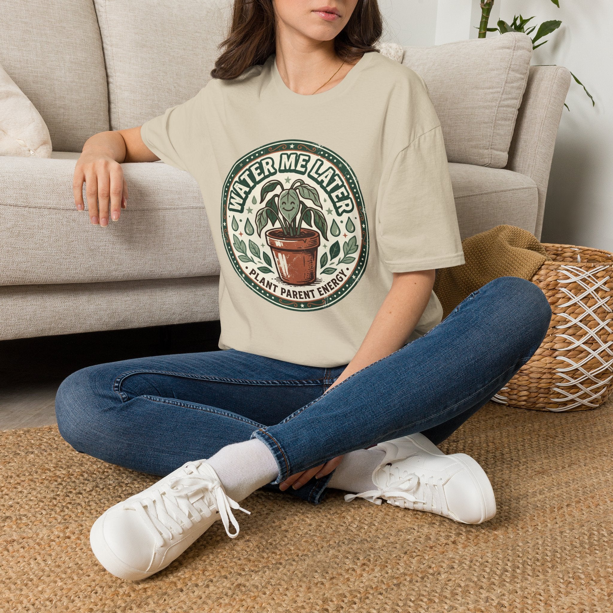 Water Me Later Retro Badge Design G1 T-Shirt