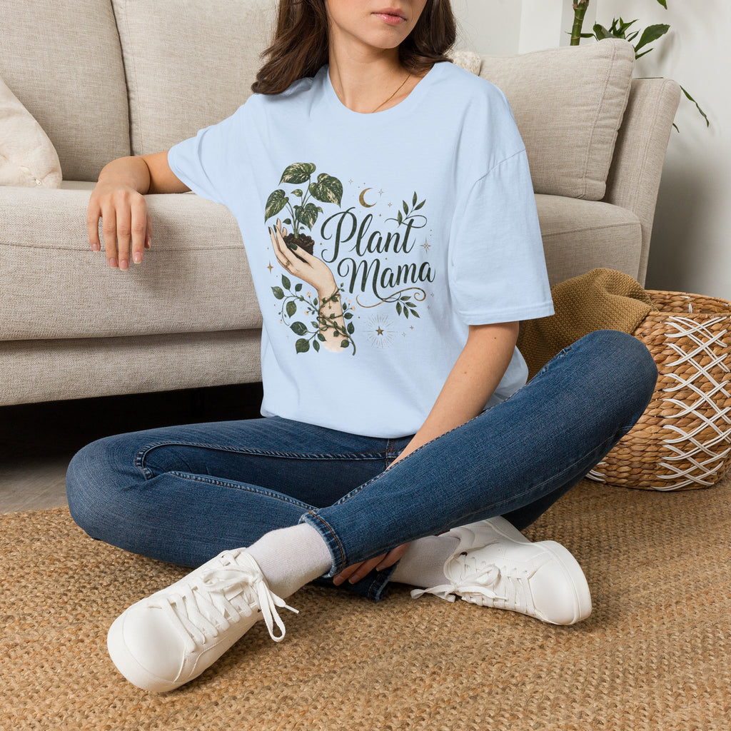 Plant Mama Moon Hand T-Shirt C1