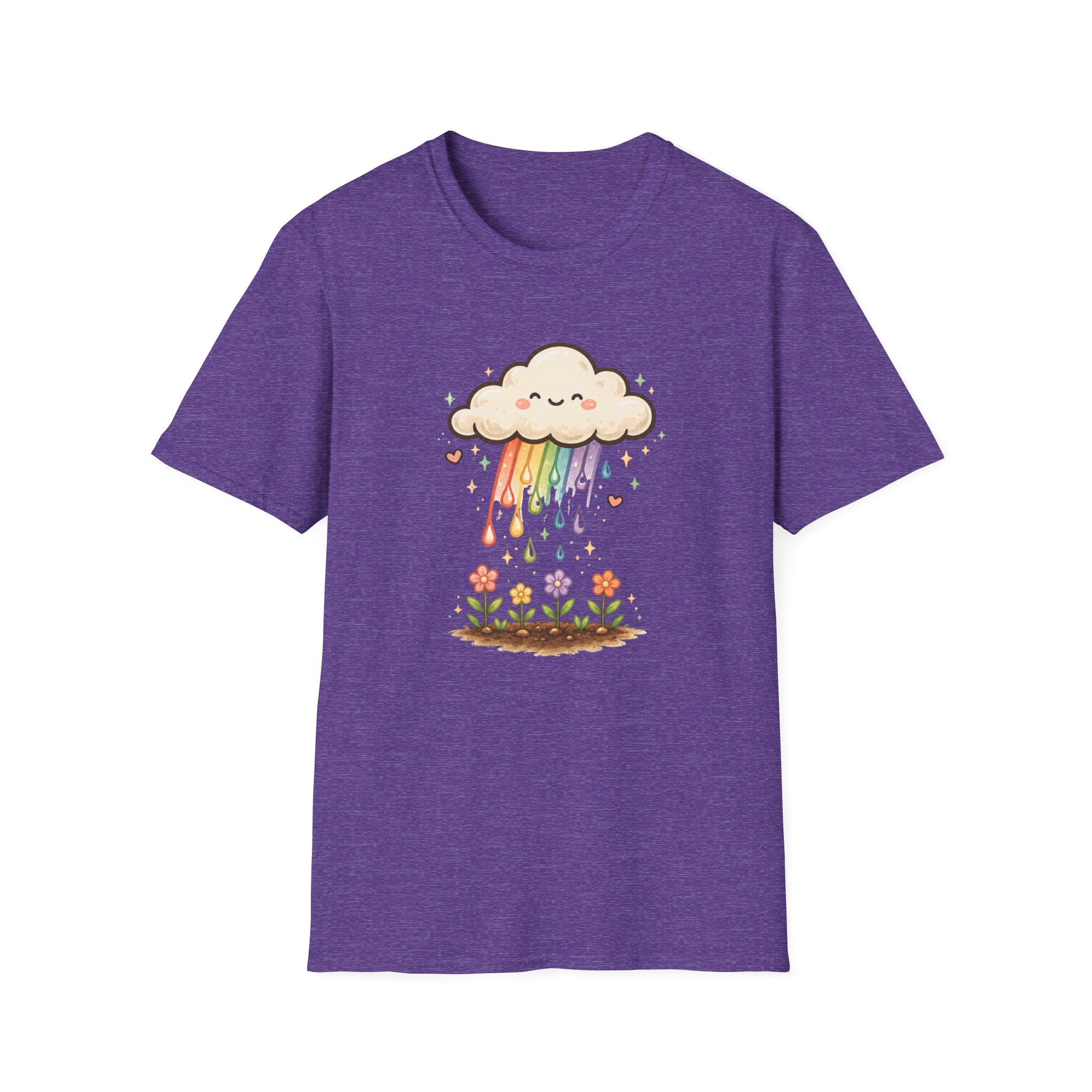 Rainbow Rain Flowers C1 T-Shirt