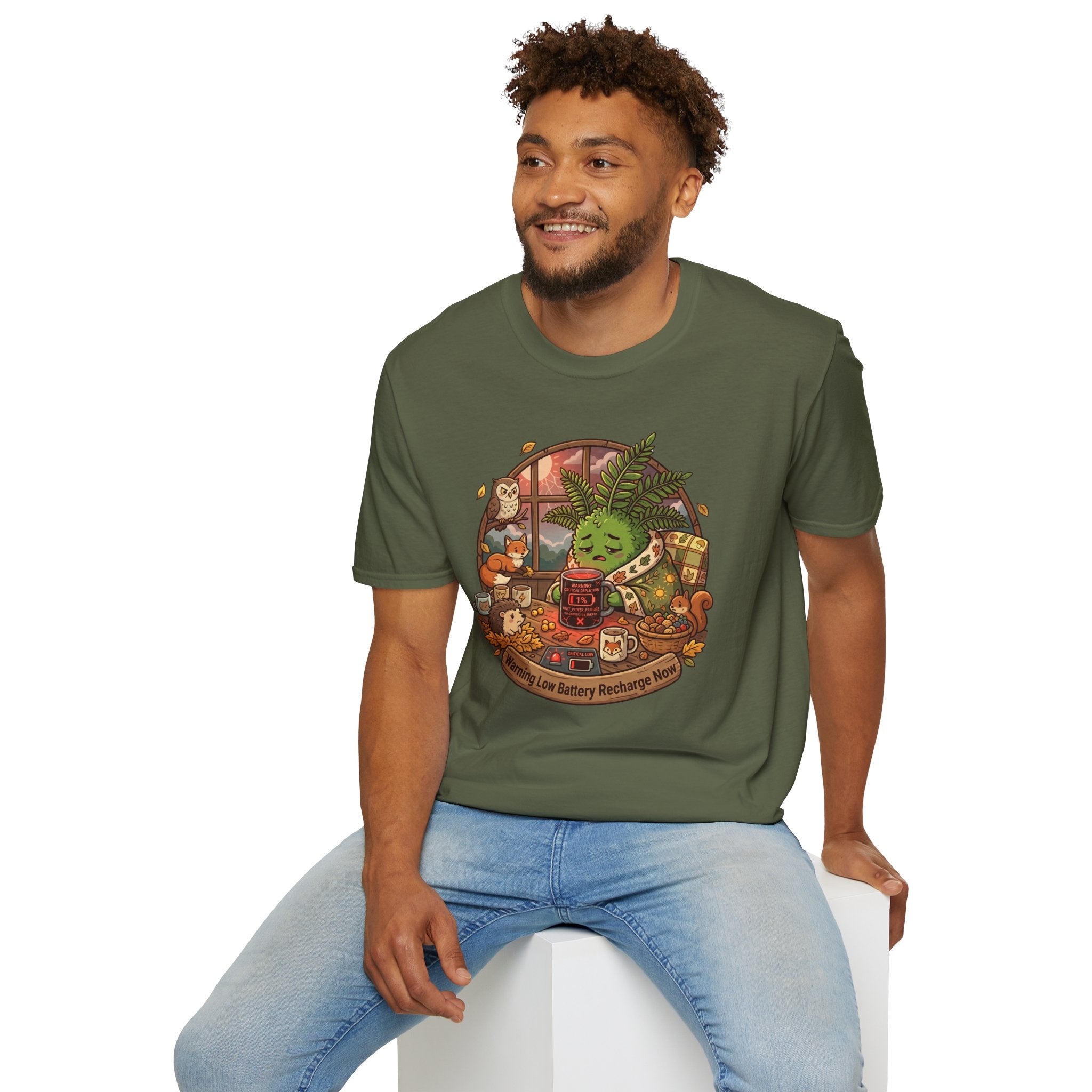 Warning Low Battery Recharge Now G1 T-Shirt