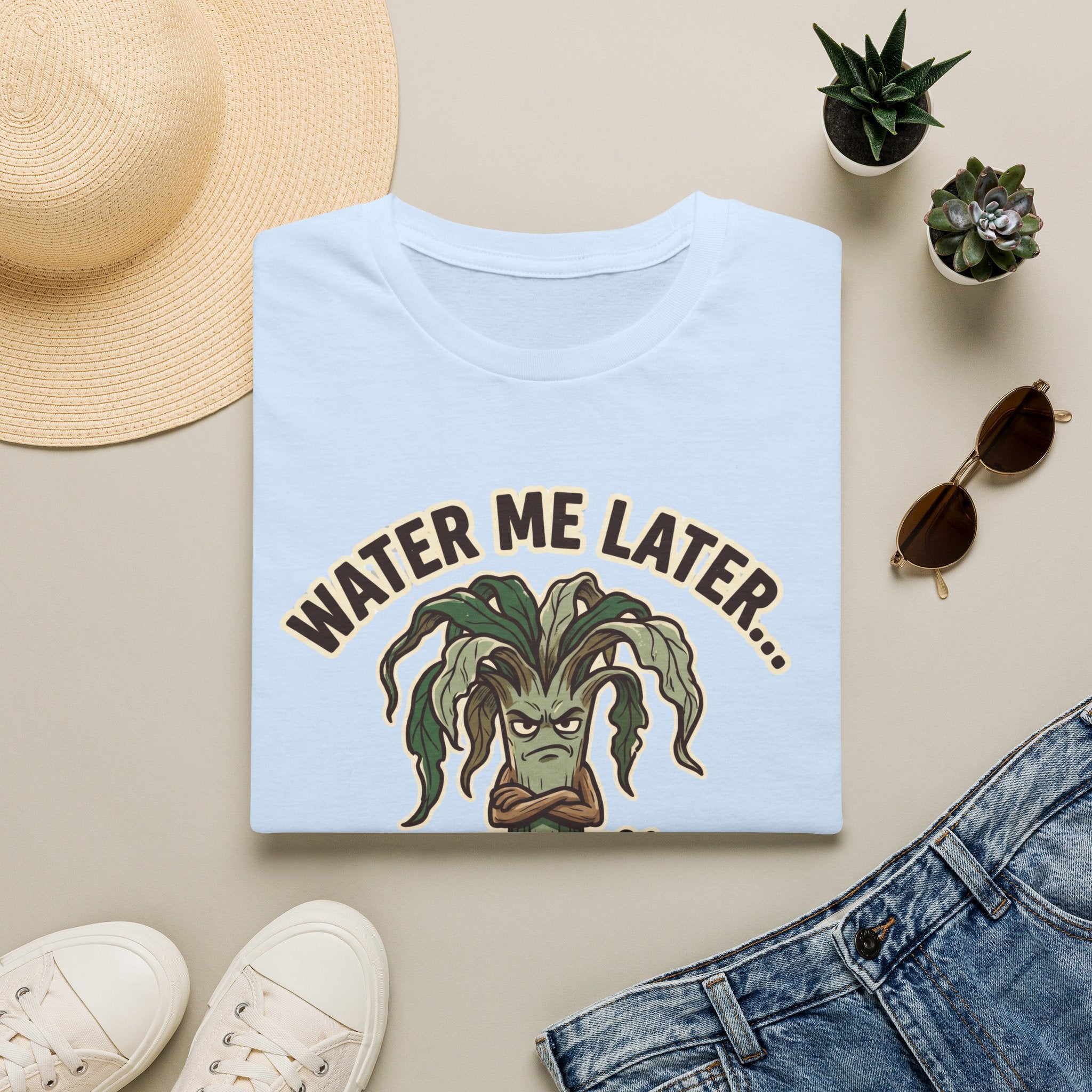 Water Me Later Underwatered Plant Sass G1 T-Shirt