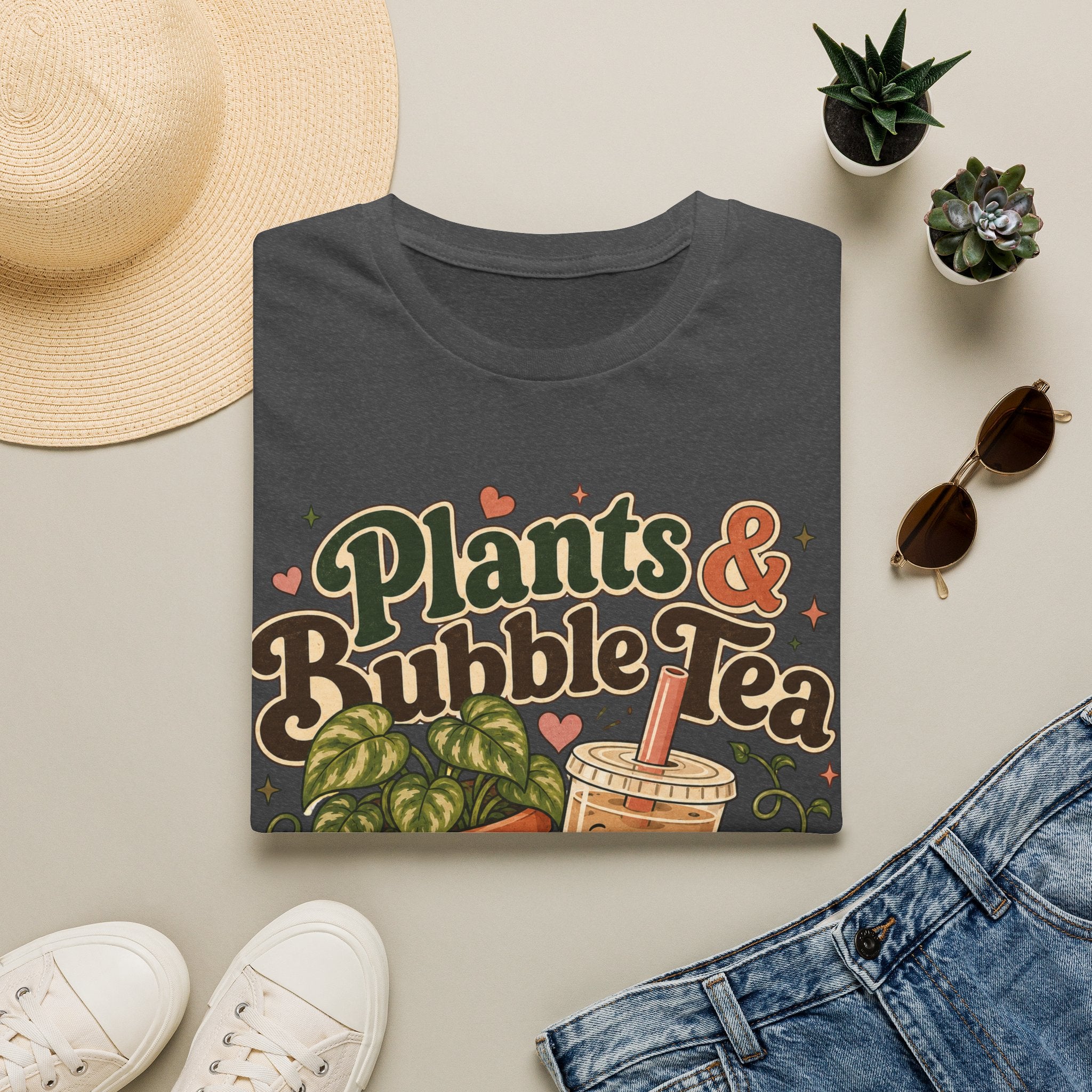 Plants & Bubble Tea Forever C1 T-Shirt