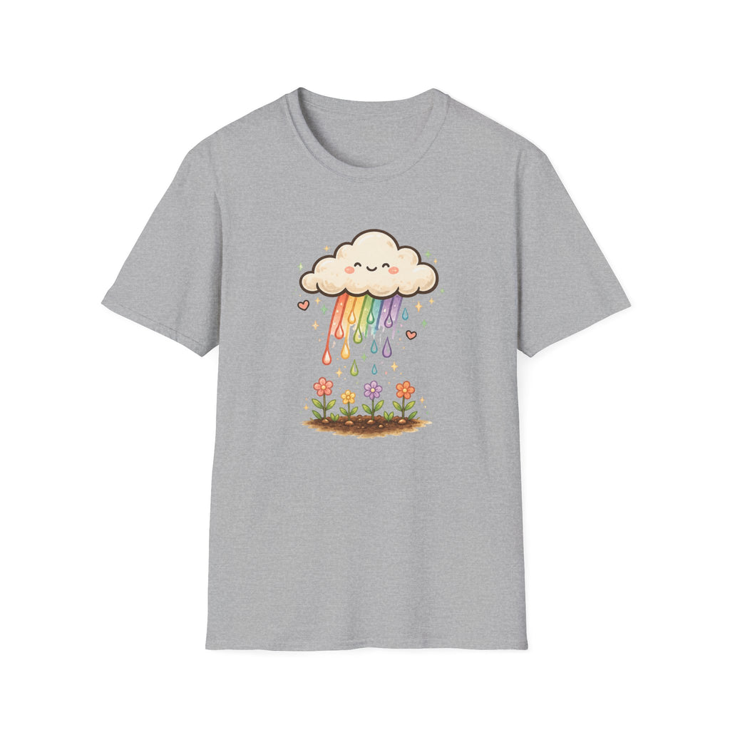 Rainbow Rain Flowers C1 T-Shirt