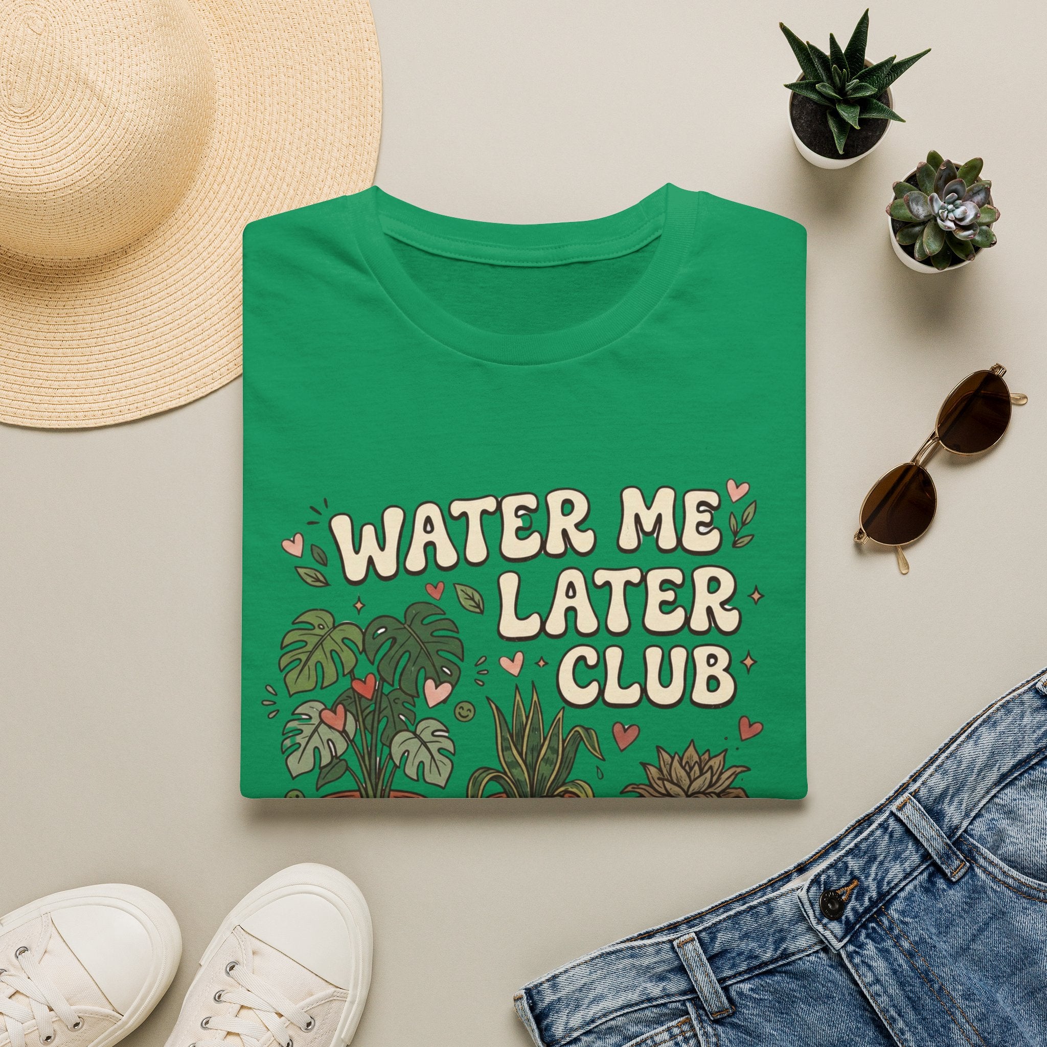 Water Me Later Chaotic Plant Shelf G1 T-Shirt