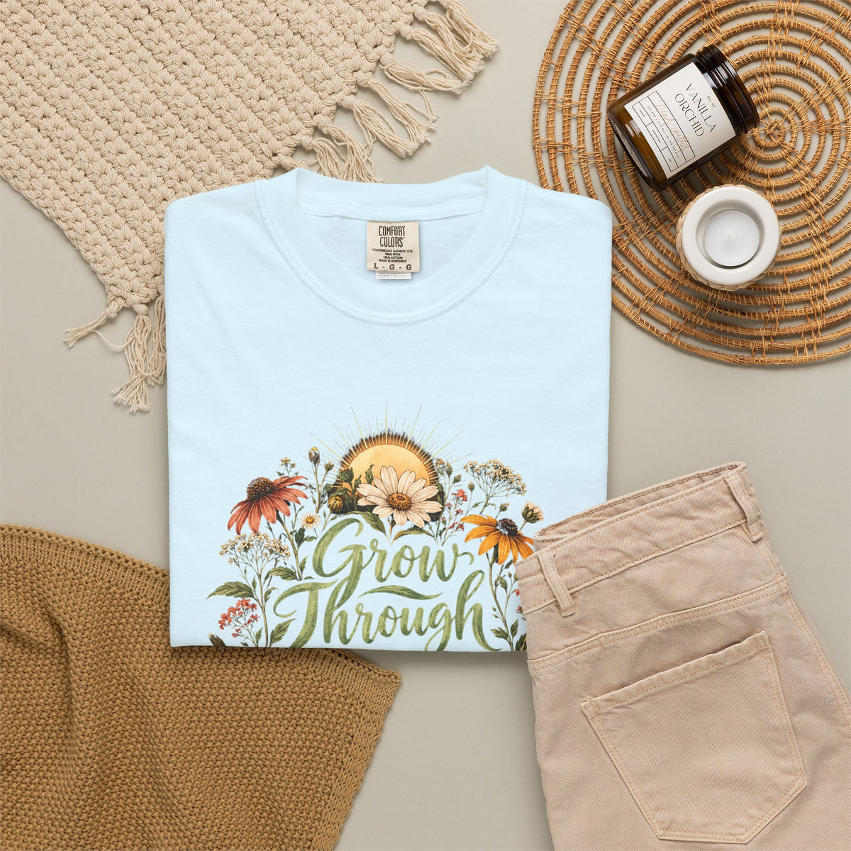 Grow Through What You Go Through Premium T-Shirt