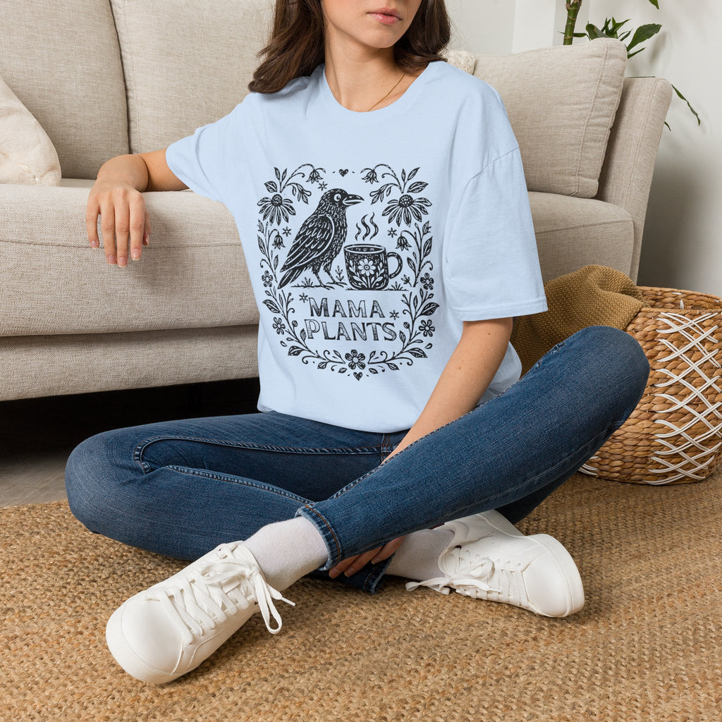 Crow Coffee Garden Mama Plants C1 T-Shirt