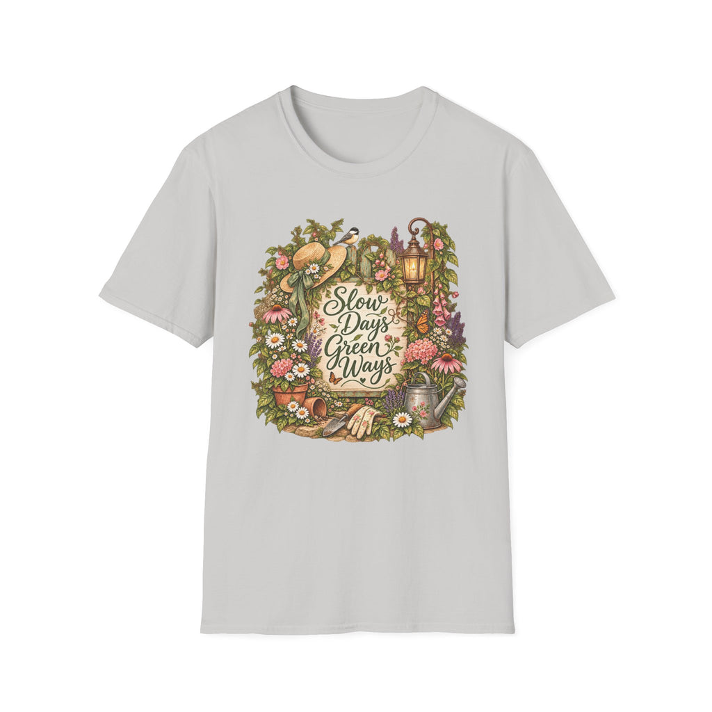 Slow Days Green Ways Garden Vignette C1 T-Shirt