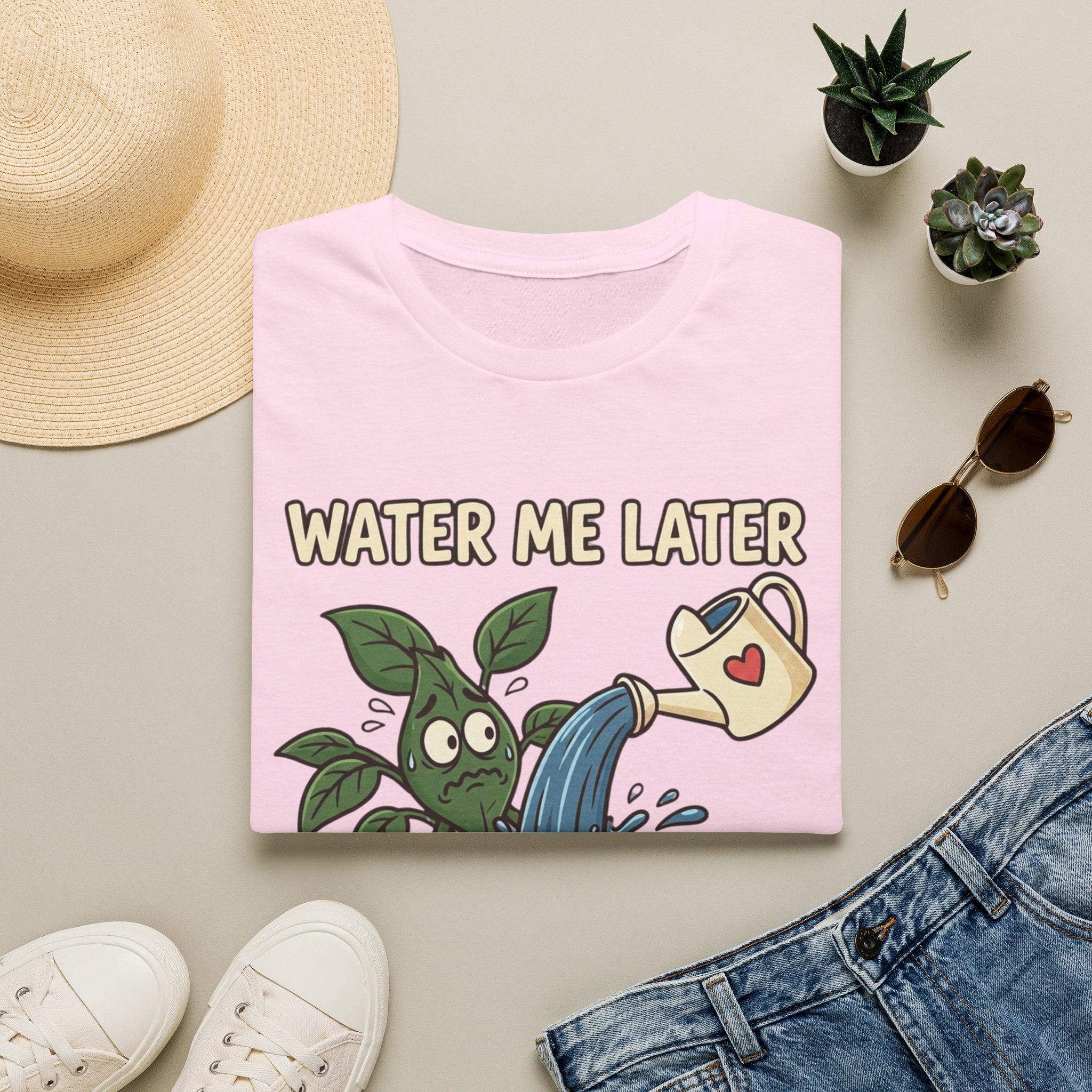 Water Me Later Overwatered Plant Panic G1 T-Shirt