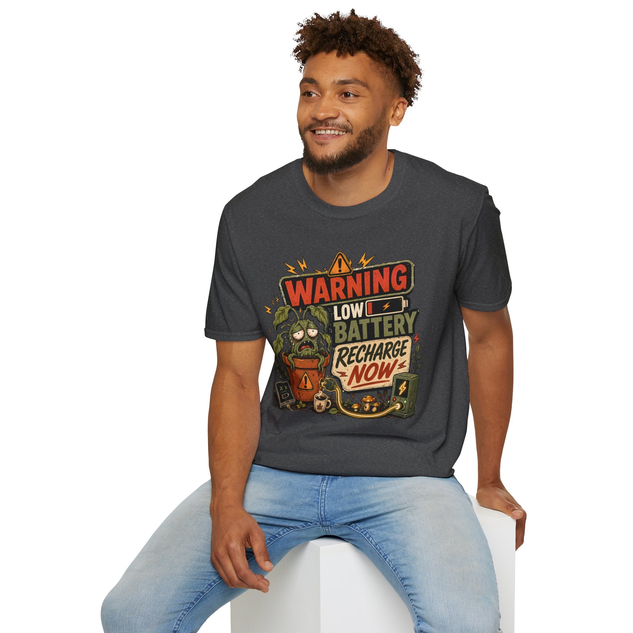 Warning Low Battery Recharge Now C1 T-Shirt