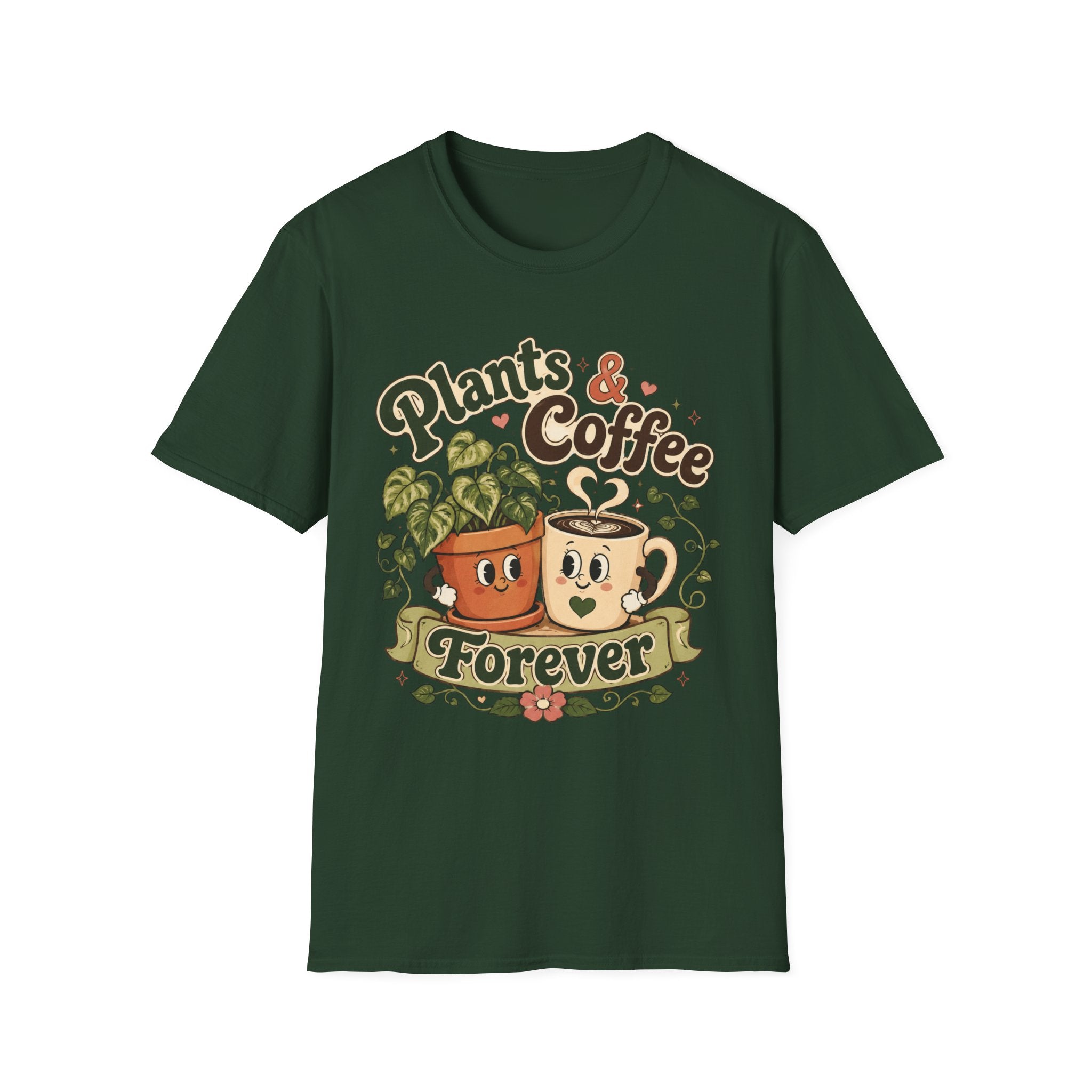 Plants & Coffee Forever C1 T-Shirt