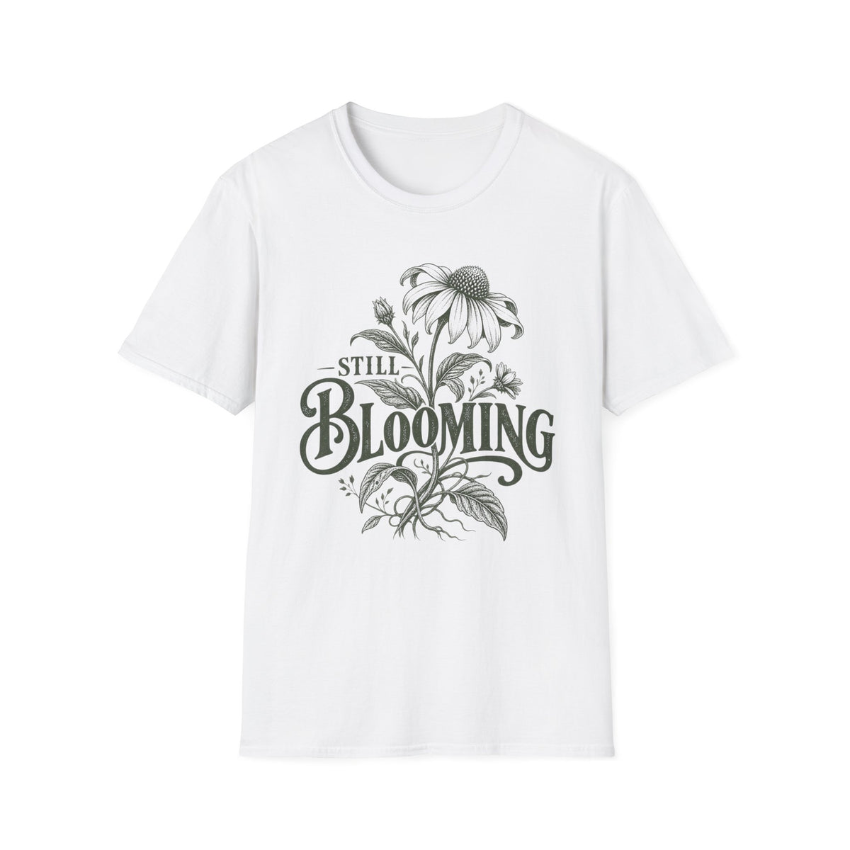 Still Blooming Botanical Emblem C1 T-Shirt