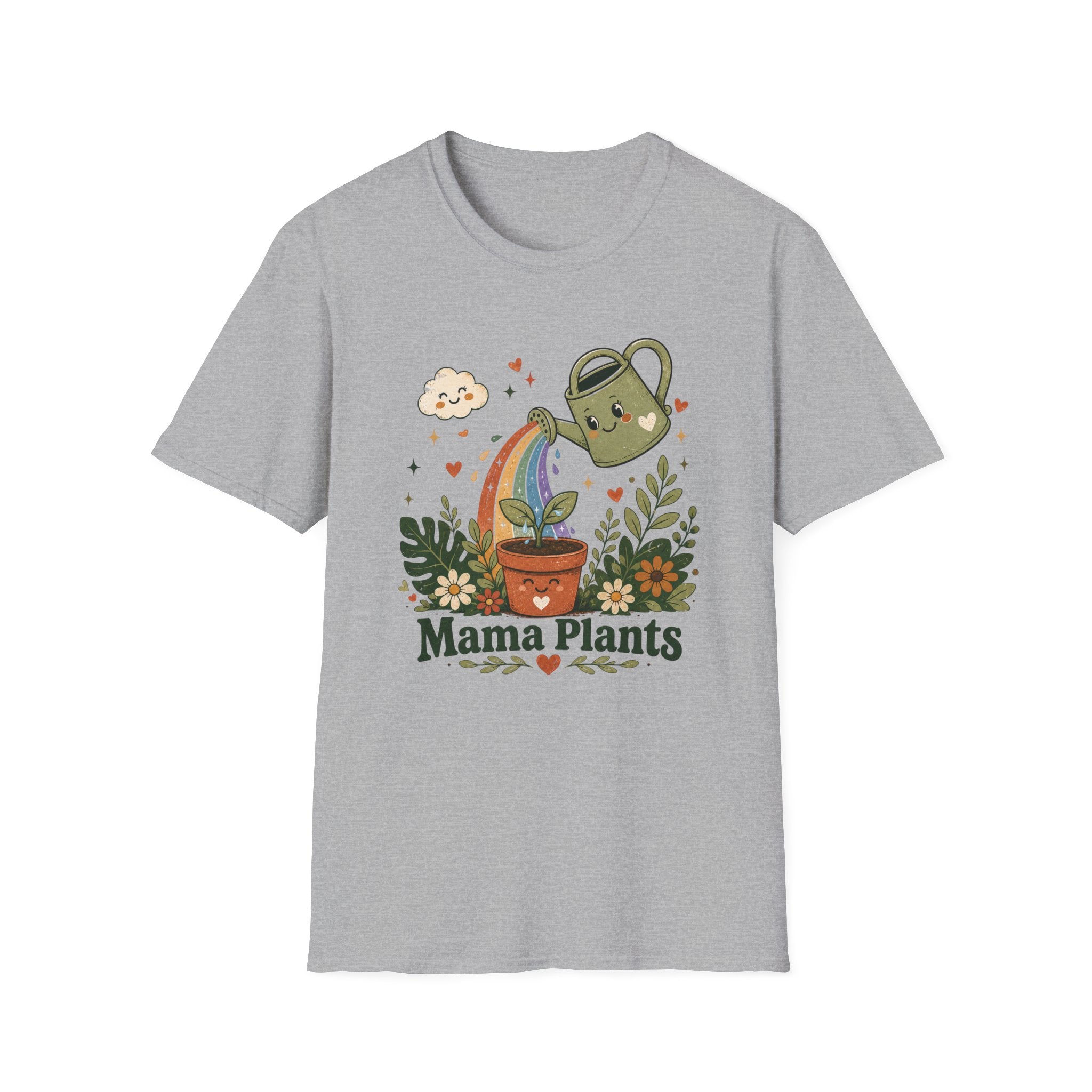 Rainbow Water Can Mama Plants C1 T-Shirt