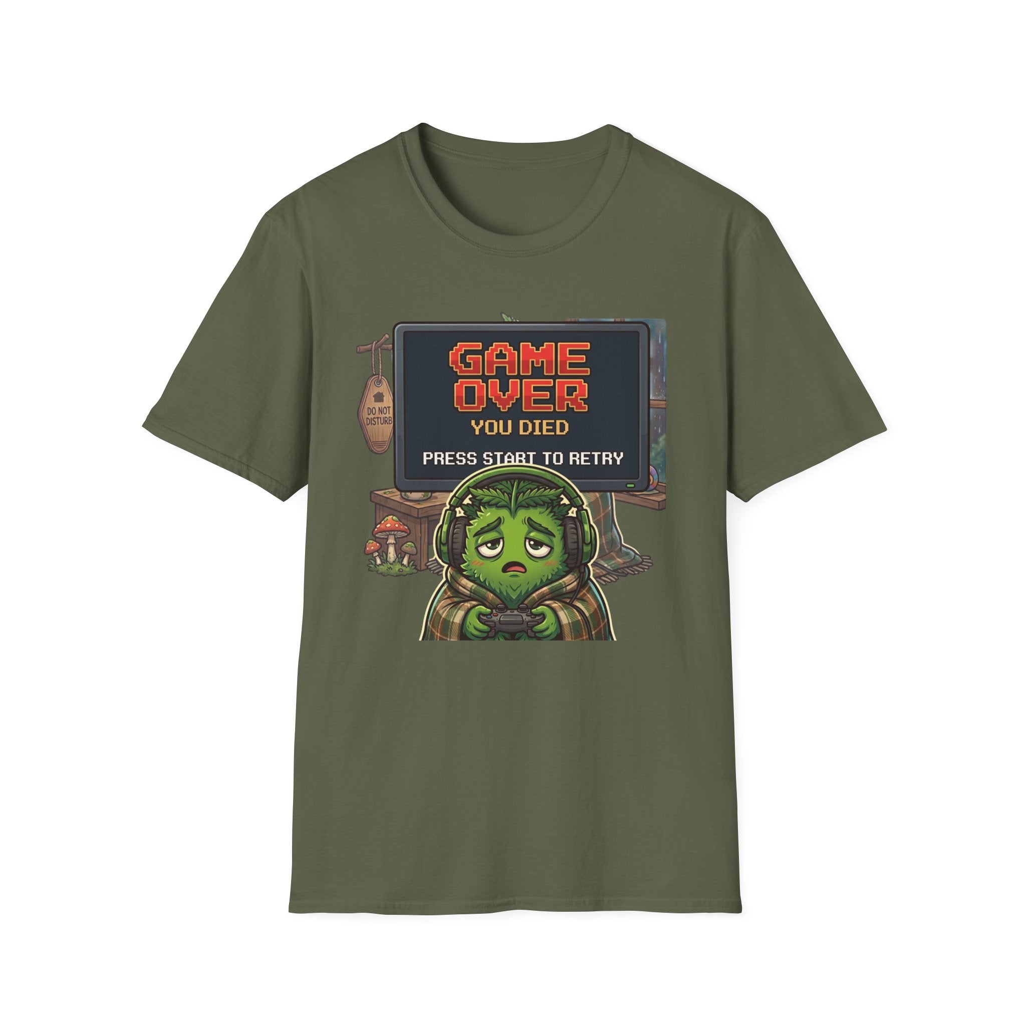 GAME OVER PRESS START TO RETRY C1 T-Shirt