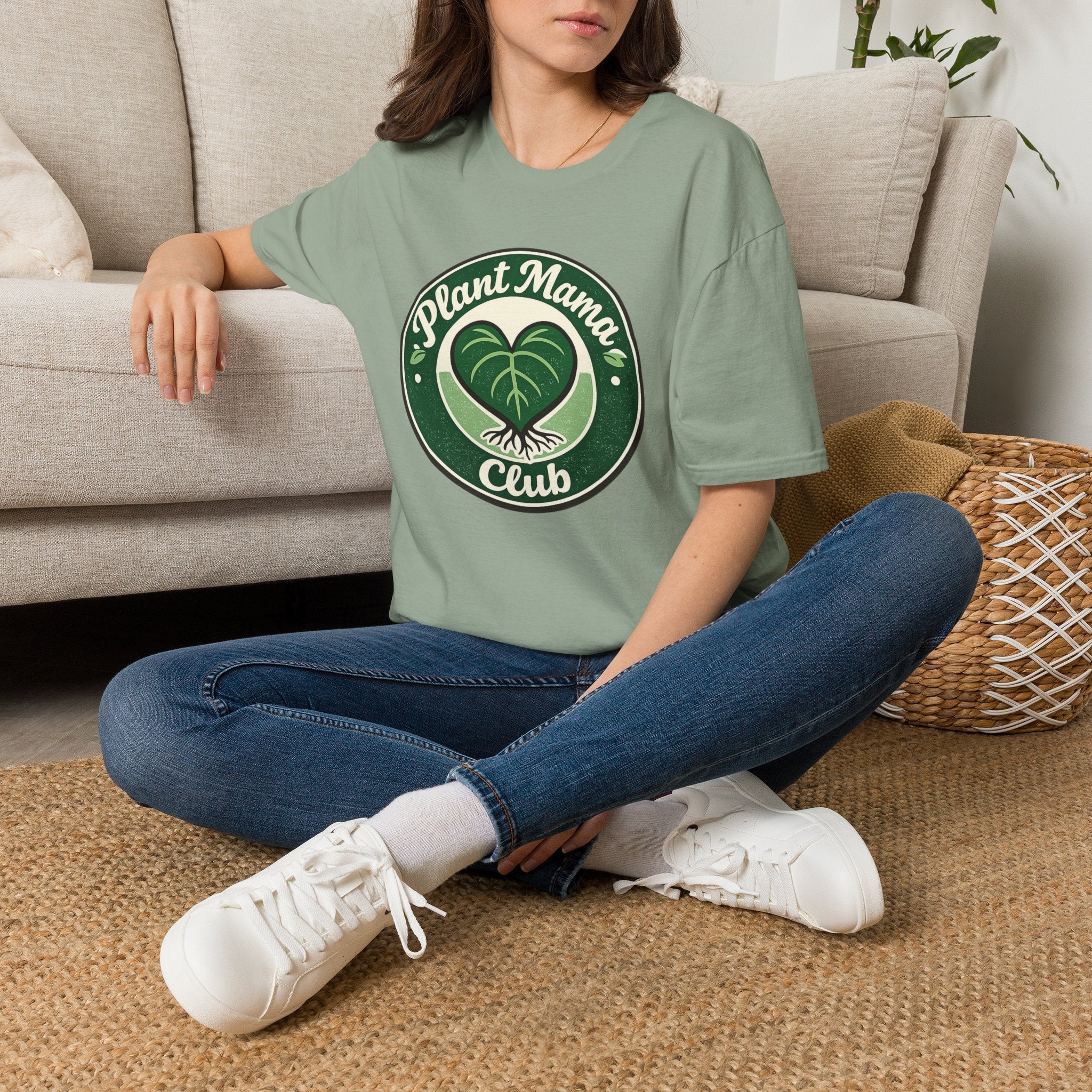 Plant Mama Club Heart Leaf C1 T-Shirt
