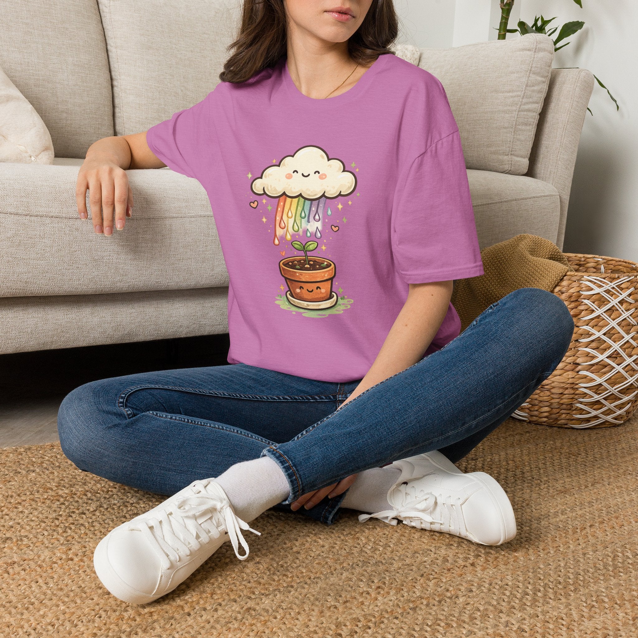 Rainbow Rain Pot C1 T-Shirt