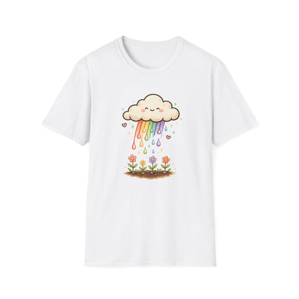 Rainbow Rain Flowers C1 T-Shirt