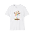 Rainbow Rain Flowers C1 T-Shirt
