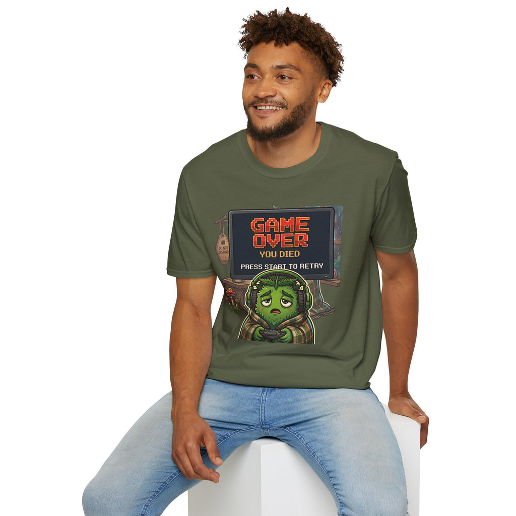 GAME OVER PRESS START TO RETRY C1 T-Shirt